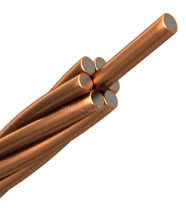 Cabo de aço cobreado de 7 fios